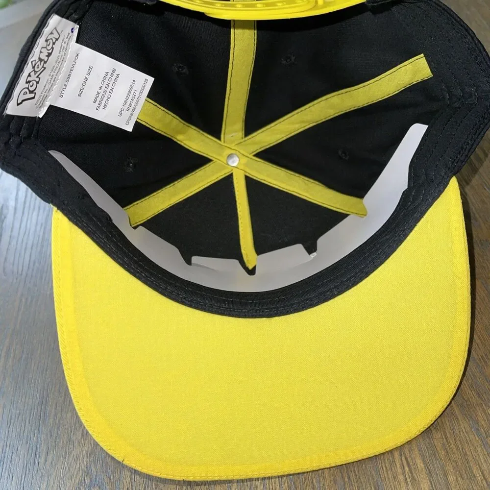 Pokemon Trainer Hat Pikachu Snapback Baseball Cap 